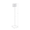 Azar Displays 7"x5.5" Pedestal Two-Sided Sign Holder Stand on Square Metal Base 300860 - alternate 2